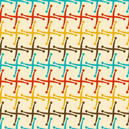 Seamless vector texture with abstract cross elements