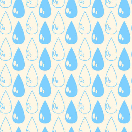 Seamless vector texture with abstract dropsのイラスト素材