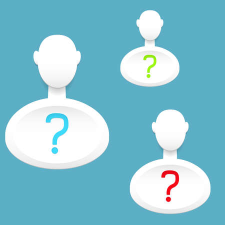 Vector background with paper speech bubblesのイラスト素材