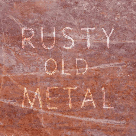 Realistic texture: rusty and old brown metalのイラスト素材