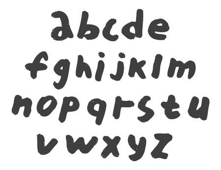 illustration: hand drawn calligraphic lettersのイラスト素材