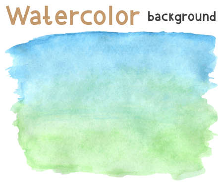 Vector illustration with hand drawn abstract watercolor backgroundのイラスト素材