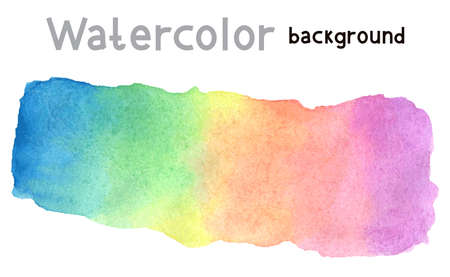 Vector illustration with hand drawn abstract watercolor backgroundのイラスト素材