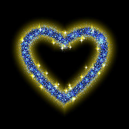 Greeting Card with Golden Hearts for Valentines Day Beautiful Template Design Stock Vector Illustrationのイラスト素材