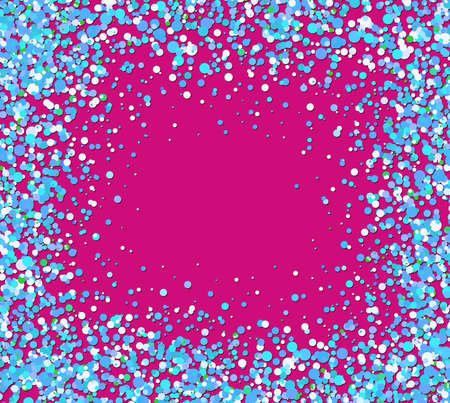 Beautiful Template Chaotic Confetti Frame for Celebrations Day and Greeting Card Design Stock Vector Illustrationのイラスト素材