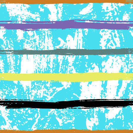 Hand Drawn Colorful Texture Seamless Pattern with Drawing Stripes Abstract Design Stock Vector Illustrationのイラスト素材