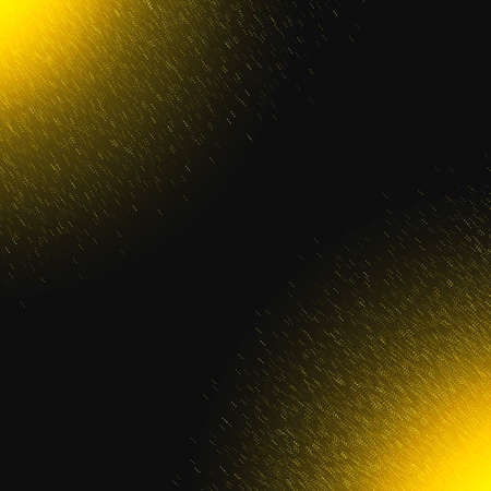 Brightly Golden Shiny Confetti, Glittering Concept Sparkle. Trendy Rain Effect. Christmas Decor. Template Pattern with Shimmer Dust of Gold for Banner, Card, Poster. Vector Illustrations Design.のイラスト素材