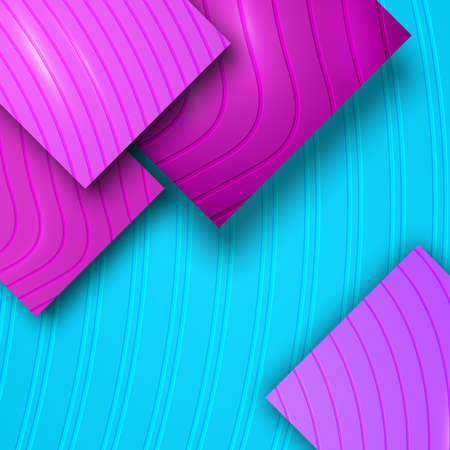 3D Abstract Colorful Background with Cut Modern Elements, Elegant Geometric Pattern, Engraved Effect, Simple Decorative Banner, Unusual Vector Illustration Art Designのイラスト素材