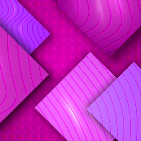 Modern 3D Abstract Colorful Banner, Amazing Background with Cut Paper Elements, Elegant Decorative Pattern, Geometric Effect, Unusual Colorful Concept, Vector Illustration Art Designのイラスト素材