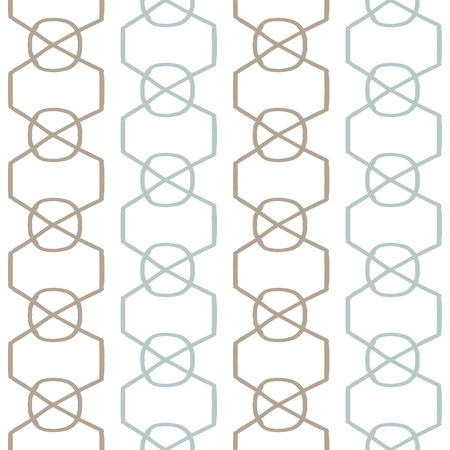 Gentle vector seamless pattern based om hand drawn art. Organic line texture. Floral repeated ornament. Excellent background of invitation and wedding design, wrapping paper or wallpaper, web-design.のイラスト素材