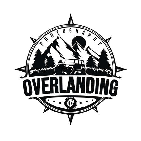 Mountain logo design vector illustrationのイラスト素材