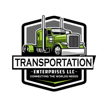 truck logo design vector illustrationのイラスト素材
