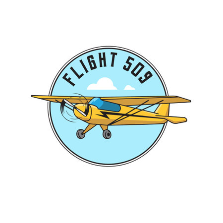 airplane logo design vector illustrationのイラスト素材