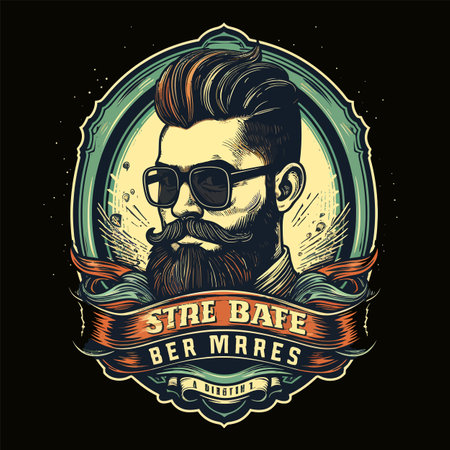 Hipster vintage label, badge, t-shirt print designのイラスト素材