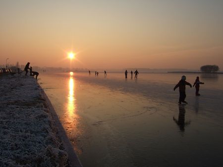 Skating, even the youngestの写真素材
