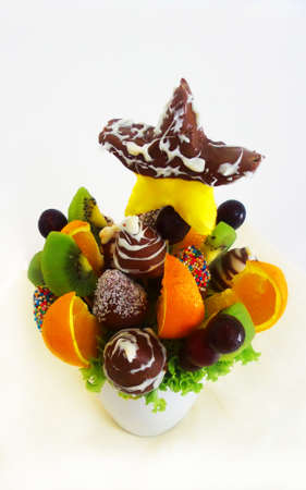 Fruits salad closeup photoの写真素材