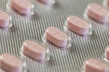Blister Pack - Rose Pillsの写真素材