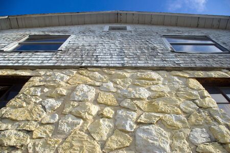 Old stone building/barnの写真素材
