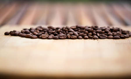 Coffee grains close-up.の写真素材