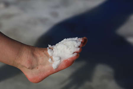 Salt lake Baskunchak, Astrakhan region. Wild nature of Russia.の写真素材