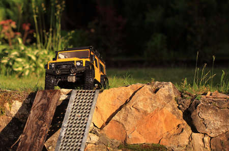 June 13 2020 Moscow.Russia. Male kid Toys. Radio controlled wireless drive. Toys with remote...