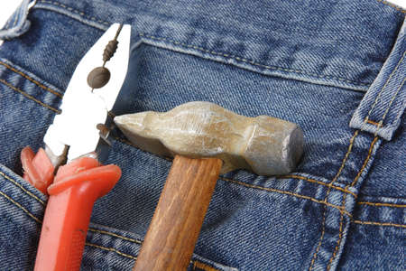 Tools, Instrument, Pocket Jeansの写真素材