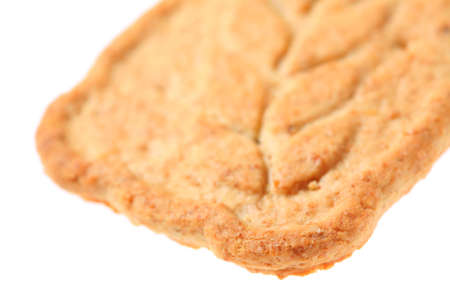 Cookie, Sweet and Yellow, Food, Isolated on White Background, Small Depth to Sharpness