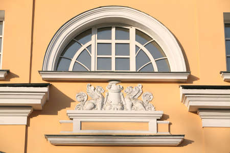 Architecture, Fragment of the Decorating of Old-time Buildingの写真素材