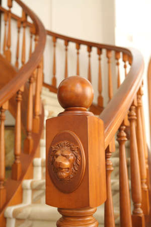 Interior, Fragment Embellishment Banisters of Stairwayの写真素材