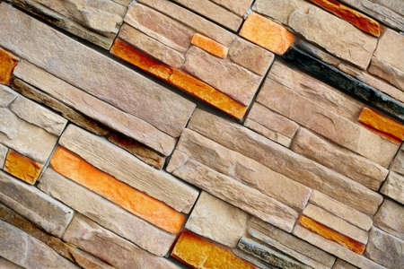 abstraction, stonework varicolored wallの写真素材