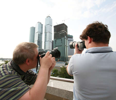 two graphers a shooting on the open air