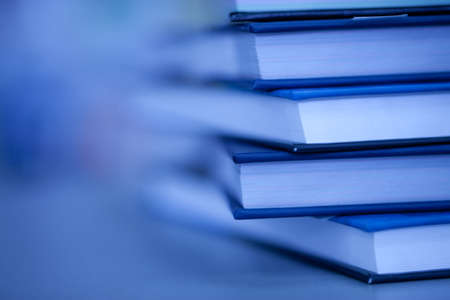 books lie on each other. with copy-space, small depth to sharpnessの写真素材