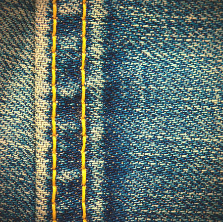 Jeans texture with seams, close up. image styleの写真素材