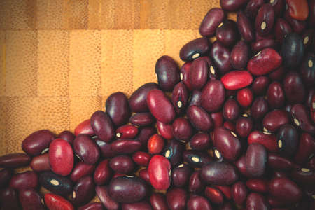 red bean on the cork background.  image filter retro styleの写真素材