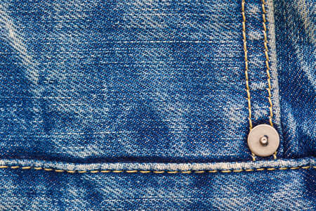 jeans, close up with rivet and seamの写真素材
