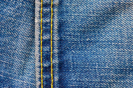 seam on the jeans, close-upの写真素材