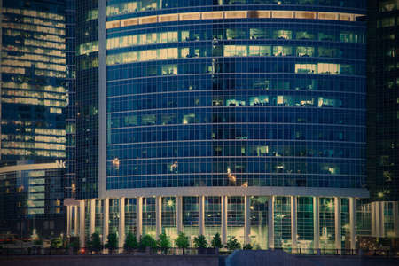 Generic Building at eveningのeditorial素材