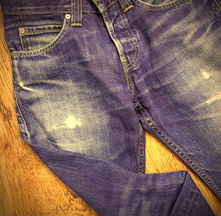 part of nice blue jeans. instagram image styleの写真素材