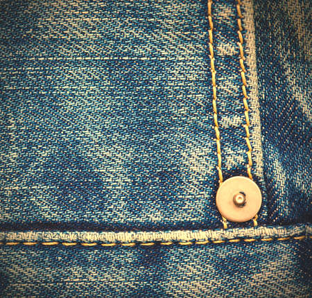 jeans, close up with rivet and seam, image styleの写真素材
