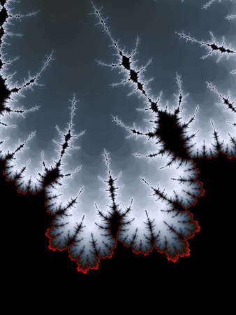 Gray fractal edgeの写真素材