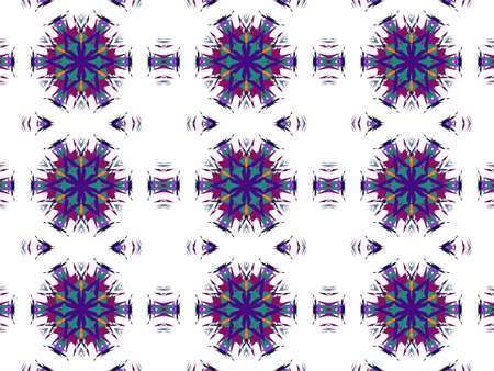 Seamless geometric pattern on a white backgroundの写真素材