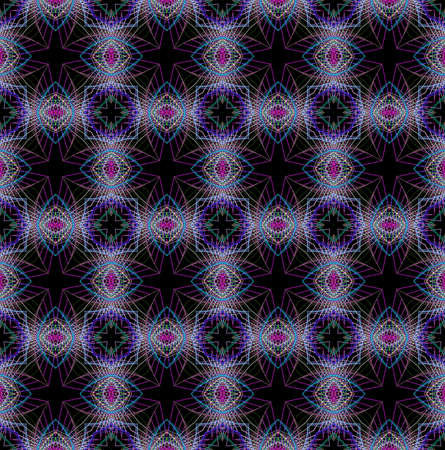 Geometric seamless pattern in dark color