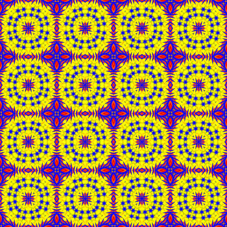 Bright seamless fractal patternの写真素材