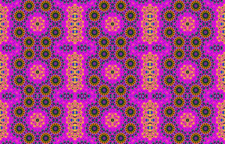 Seamless pattern in purple colorの写真素材