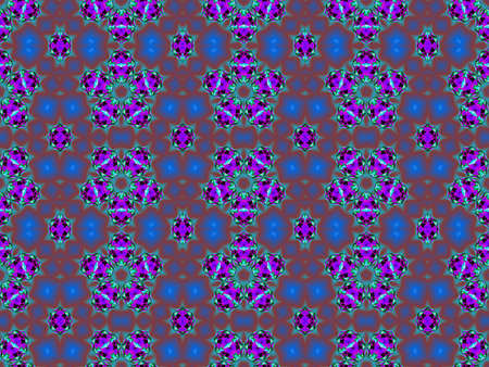 Blue geometric seamless  patternの写真素材