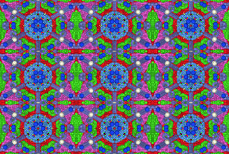 Geometric seamless pattern in blue - purple toneの写真素材