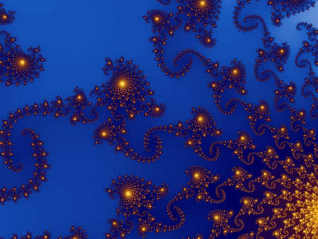 Fractal Dark blue seaの写真素材