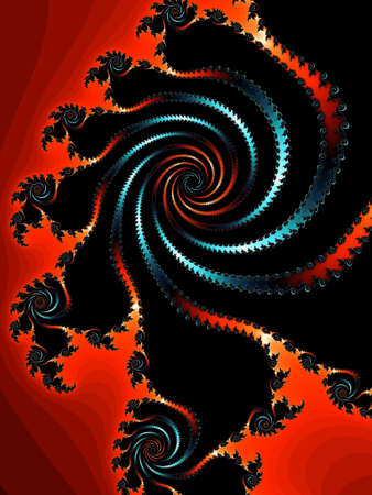 Patterned fractal backgroundの写真素材