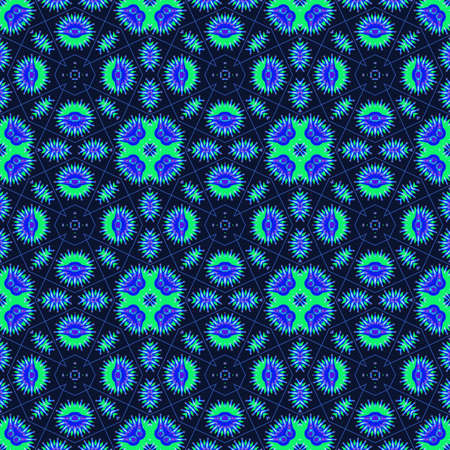 Blue seamless geometric pattern