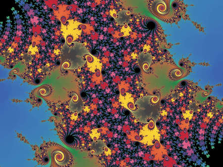 Motley fractal background の写真素材